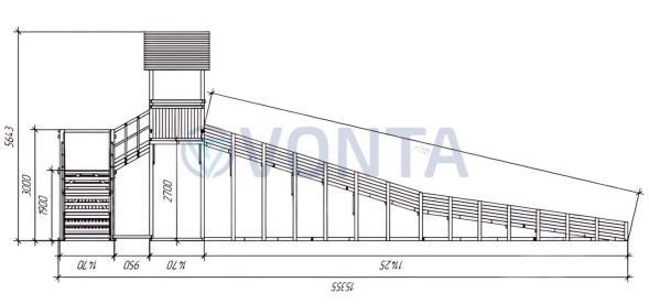 Зимняя горка Савушка Зима Wood 10