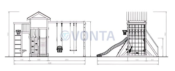 Детская площадка Савушка Мастер 4
