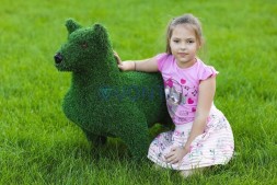 Топиари собака бультерьер — газон Eco