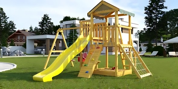 Детская площадка Савушка Мастер 2 Plus (горка 3 метра)