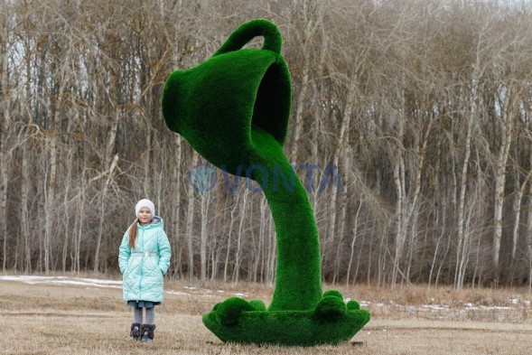 Топиари летящая чашка — Газон Deluxe