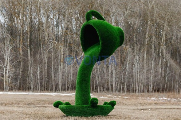 Топиари летящая чашка — Газон Deluxe