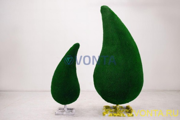 Топиари композиция капли 2шт — газон Deluxe Green