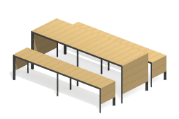 Стол со скамьями, ПМ-06.1