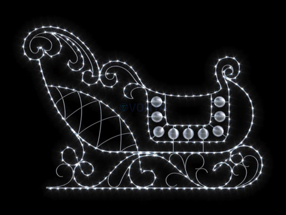 Светодиодная фигура Сани 2D, (SR061)