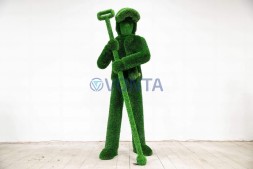 Топиари композиция сталевары — газон Deluxe