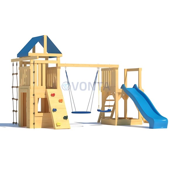 Детская деревянная игровая площадка для улицы дачи CustWood Scout S9