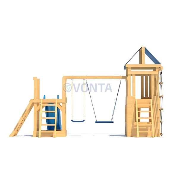 Детская деревянная игровая площадка для улицы дачи CustWood Scout S9