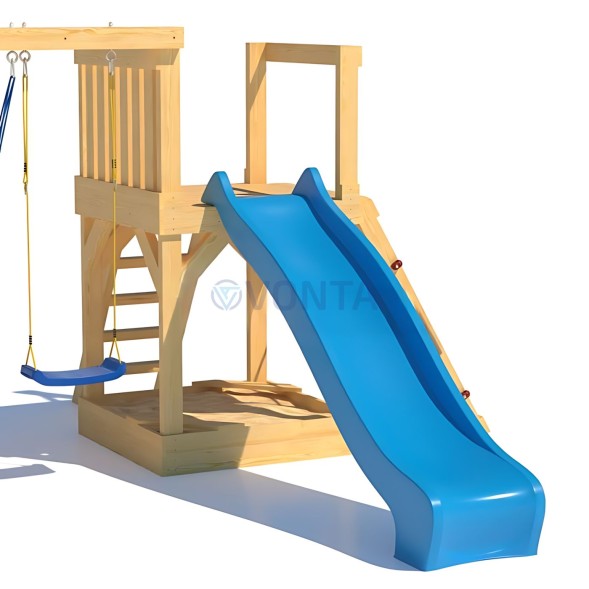 Детская деревянная игровая площадка для улицы дачи CustWood Scout S9