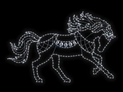 Светодиодная фигура Конь 2D, (SR062)