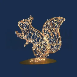 Светодиодная фигура Белка золотая Premium 1 м., (OL322)