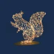 Светодиодная фигура Белка золотая Premium 1 м., (OL322)