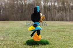 Топиари композиция мышка Крис, модель 1 и мышонок Малыш — газон Deluxe + Eco