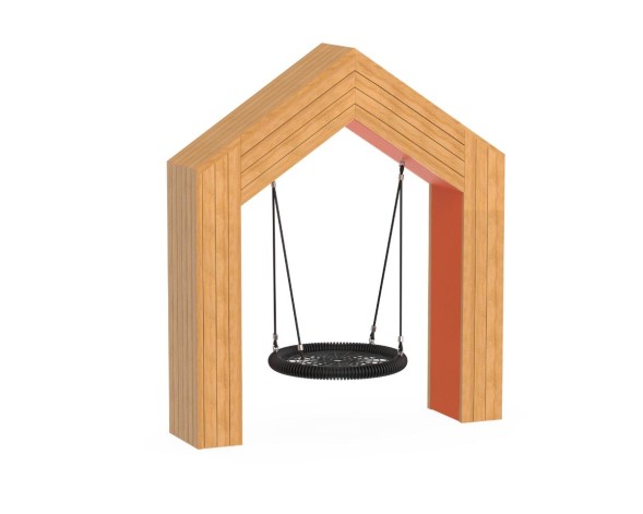 Функциональный арт-объект Домик с качелей «Гнездо» | Новинка