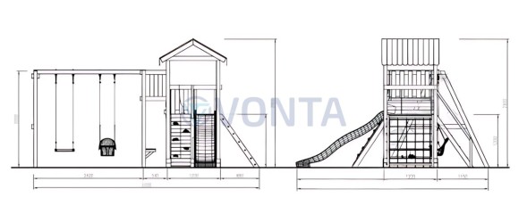 Детская площадка Савушка Мастер 2
