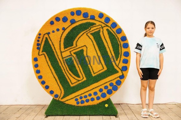 Топиари логотип круглый, №1 — газон Eco