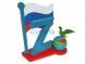 Топиари композиция стела Z — газон Есо