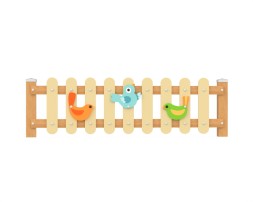 Ограждение «Птички» (Для комплектности необходимы стойки), 181.11.01/181.11.02/181.11.03