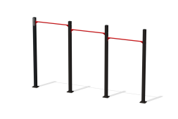 Перекладины стационарные разноуровневые «Подтягивание из виса на высокой перекладине», СО-09Г