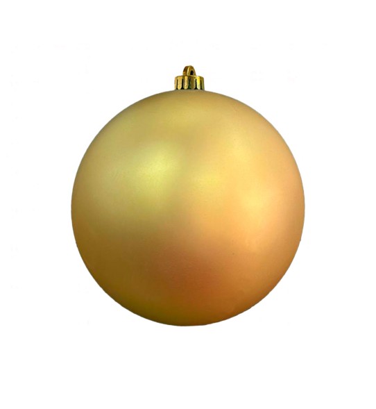 Шар матовый, золотой, 10 см, 12 см, 15 см, 20 см