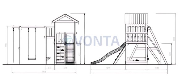Детская площадка Савушка Мастер 1