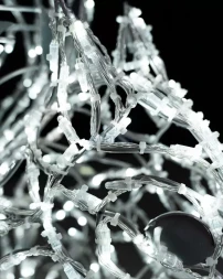 Светодиодная фигура Белка с орехом серебряная Premium 1,13 м., (OL331i11)