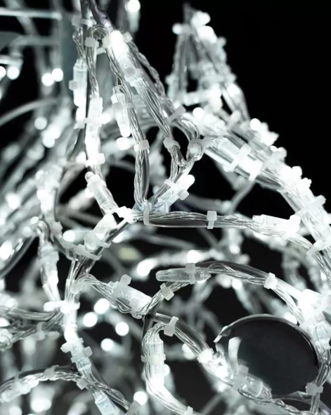 Светодиодная фигура Белка с орехом серебряная Premium 1,13 м., (OL331i11)