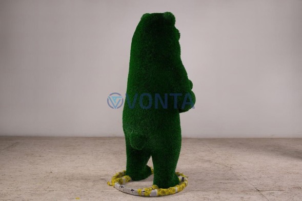 Топиари медведь с кашпо, h-175 см — газон Deluxe Green