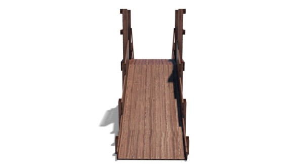 Зимняя деревянная горка Custwood Winter W1 (лестница сзади,скат 2,5 м)