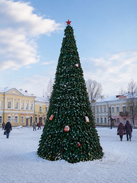 Уличная каркасная сосна «Евро» 30 м