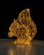 Светодиодная фигура Белка с орехом золотая Premium 1,13 м., (OL331)