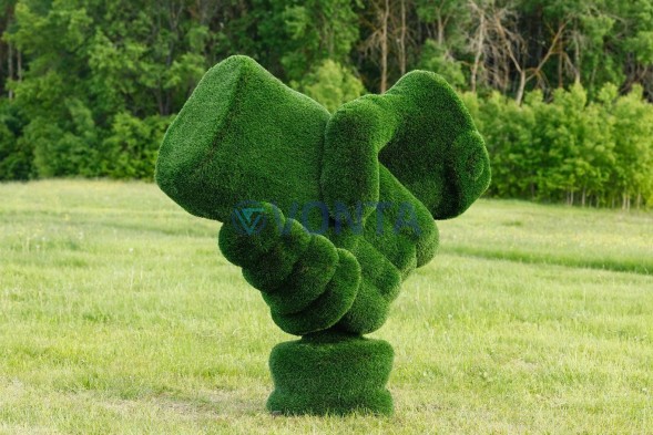 Топиари стела рукопожатие — газон Deluxe