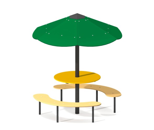 Столик с навесом и лавочками “Старт”, МФ-24