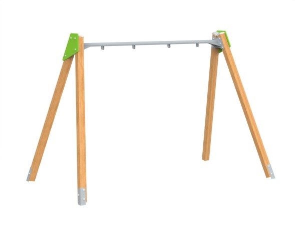 Качели на брусе «2 подвеса». Подвесы приобретаются отдельно, 422.07 исп.4