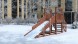 Зимняя деревянная горка Custwood Winter W2 (лестница сзади,скат 3 м)