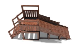 Зимняя деревянная горка Custwood Winter W2 (лестница сзади,скат 3 м)