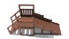 Зимняя деревянная горка Custwood Winter W2 (лестница сзади,скат 3 м)