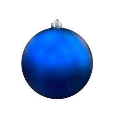 Шар матовый, синий, 10 см, 12 см, 15 см, 20 см