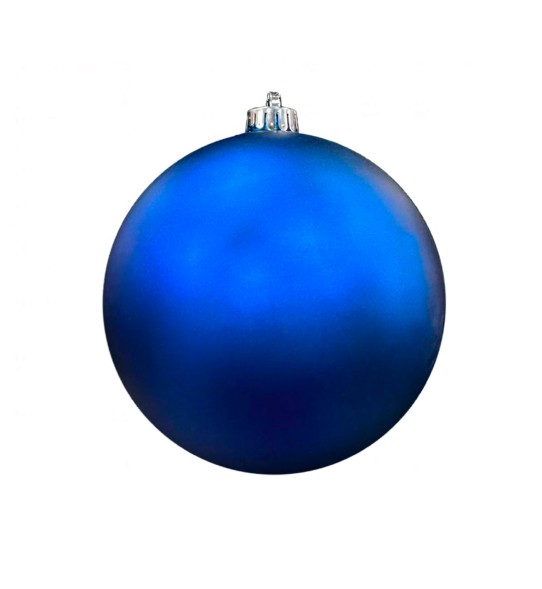 Шар матовый, синий, 10 см, 12 см, 15 см, 20 см