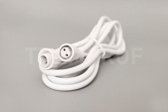 Удлинитель 2 м, 2 pin, белый