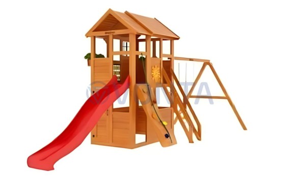 Деревянная детская площадка для дачи Igragrad Клубный домик 2