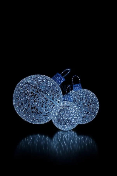 Светодиодная инсталляция Елочные игрушки 50/80/110 см. 3 шт., (SR253)