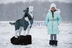 Топиари волк на камне — газон Eco