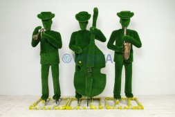 Топиари композиция городские музыканты — газон Eco