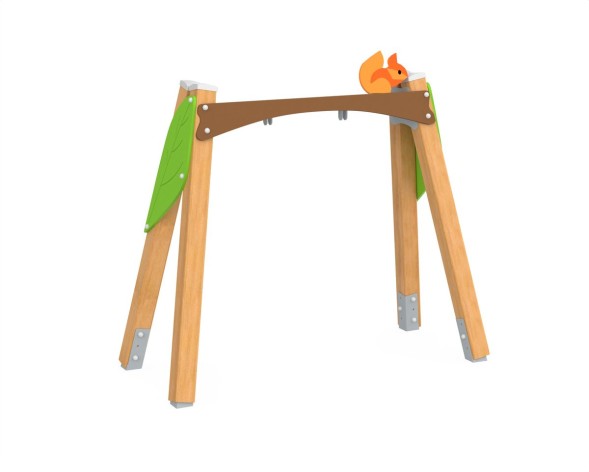 Качели на брусе «Белочка». Подвес приобретается отдельно, 420.15 исп.12