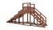 Зимняя деревянная горка Custwood Winter W3 (лестница сзади,скат 3,5 м)