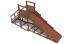 Зимняя деревянная горка Custwood Winter W3 (лестница сзади,скат 3,5 м)