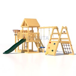 Детская площадка CustWood Junior J15 с деревянной крышей