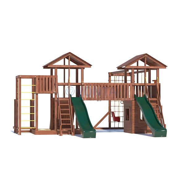 Детская деревянная игровая площадка для улицы дачи CustWood Active 13