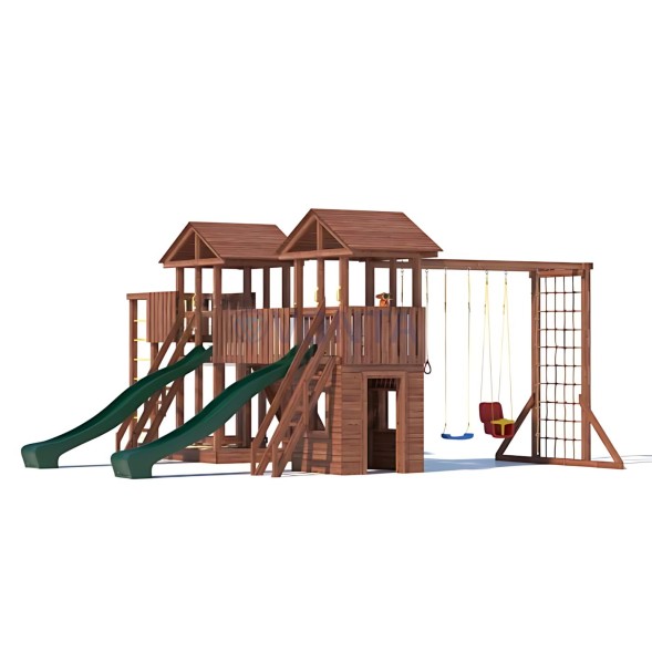 Детская деревянная игровая площадка для улицы дачи CustWood Active 13